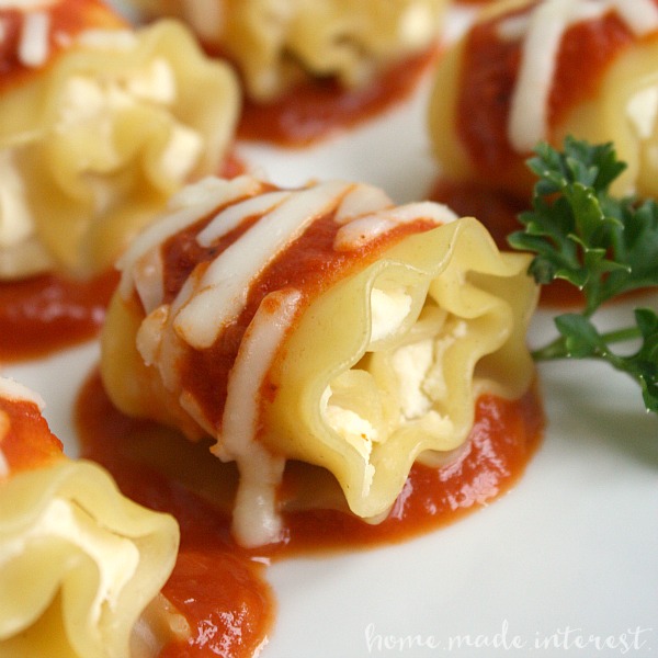 Mini Lasagna Rolls by Home Made Interest