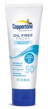 Coppertone Oil Free Faces Sunscreen | 5 Summer Beauty Essentials | Rosewood and Grace