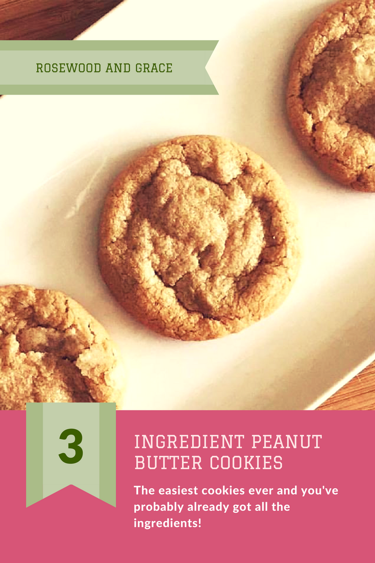 Everyone loves peanut butter cookies, so what could be better than these 3 ingredient peanut butter cookies? They're so quick and easy, you'll love them!