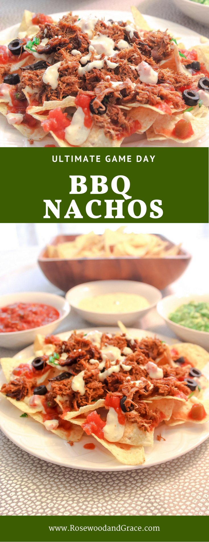 These Ultimate Game Day BBQ Nachos are perfect for feeding hungry football fans on Sundays. They're so easy, you'll want to make them every Sunday!