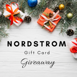 Could you use a $225 Nordstrom gift card to finish your holiday shopping? How about maybe just to spend on something for yourself? Head to the blog for a chance to win!