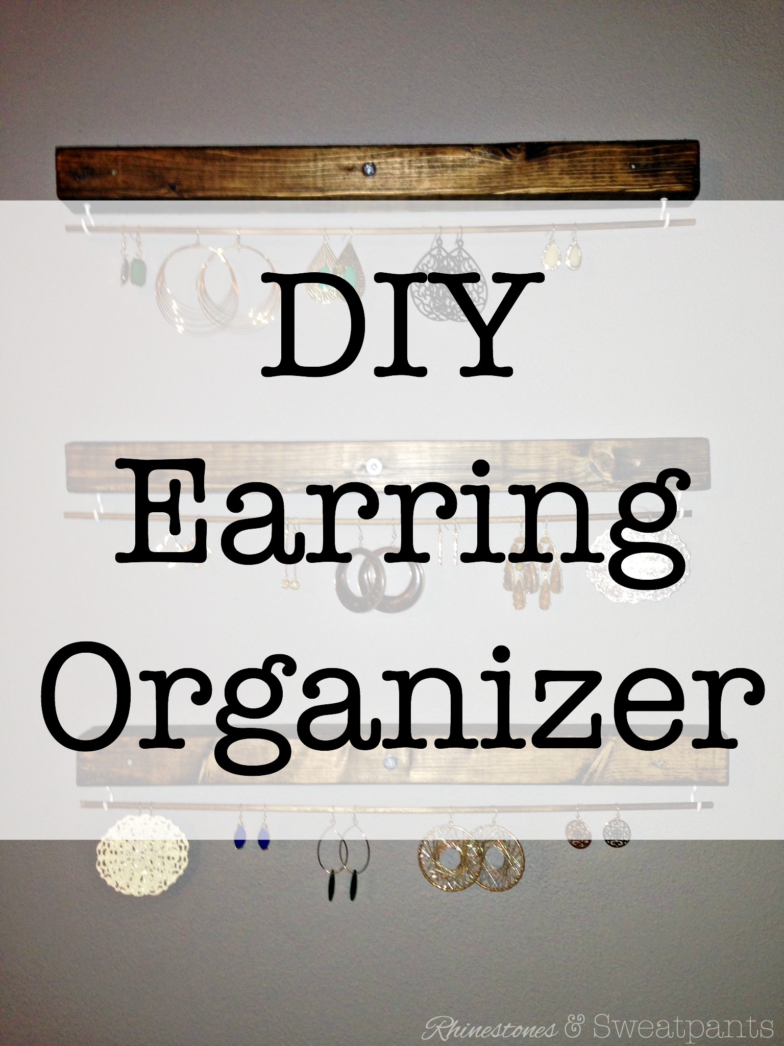 DIY Earring Organizer