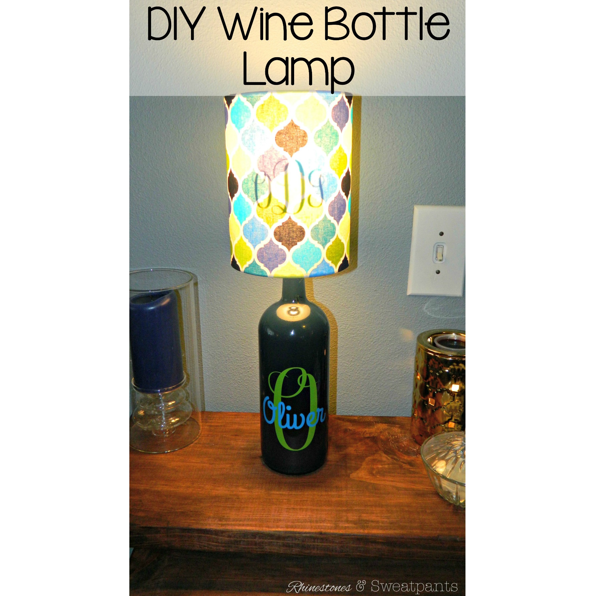 DIY Wine Bottle Lamp
