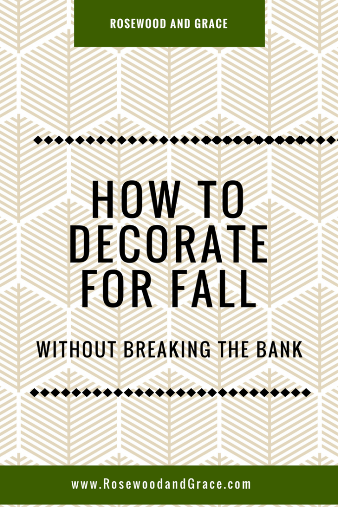 Decorating for fall is fun, and expensive! That's why I want to share with you my tips to decorate for fall without breaking the bank.