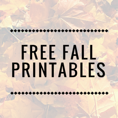 Free Fall Printables To Celebrate The Season