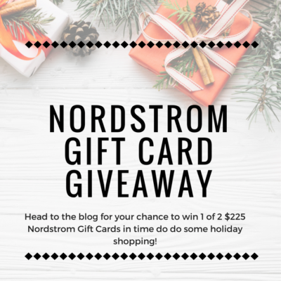 Holiday Nordstrom Gift Card Giveaway!