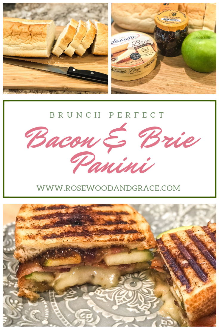 I don't think I have met anyone that doesn't agree that bacon and cheese go together so well that they deserve their own food group. So, I've decided to combine the two in a decadent bacon and brie panini that's perfect for a fall or winter brunch. The sweetness of the bread combined with the tartness of the apple is perfectly balanced with the saltiness from the bacon and the melty perfection of the brie. If you're a brunch lover, I highly recommend giving this bacon and brie panini a try!