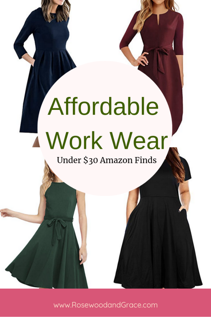 Dressing for the corporate world can be hard if you've been working at home for a while!  Check out these affordable work wear finds at Amazon to give your wardrobe a boost!