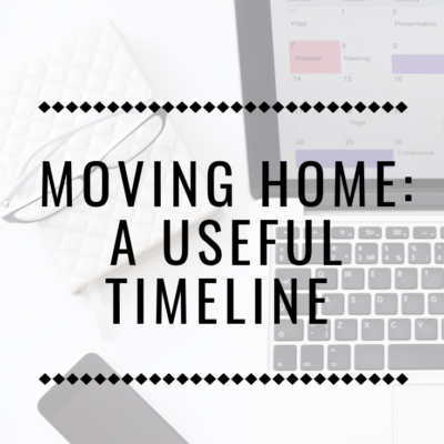 Moving Home: A Useful Timeline