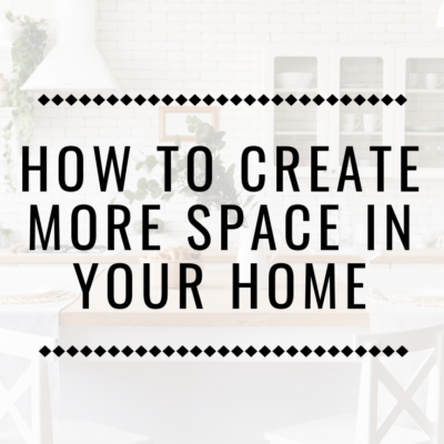 We All Need More Home Space, But How Do You Make Some?!
