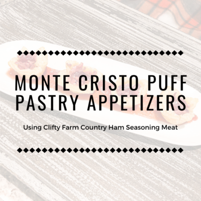 Monte Cristo Puff Pastry Appetizers
