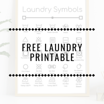 Free Laundry Printable