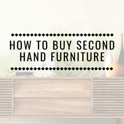 How To Buy Second Hand Furniture